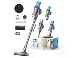 Avalue 3-in-1 Stelstofzuiger Draadloos – 300W – 32000Pa Zuigkracht – 60 Minuten – 4 Opzetstukken – Zonder Zak – Voor Thuis en Auto