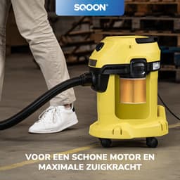 SQOON® Filterset geschikt voor Kärcher WD1, WD2, WD3 - Gelijk aan model: 6.414-552.0 / KFI 3310- 3 stuks — thumbnail 2
