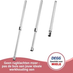 SnelShoppen - Telescopische Zuigbuis voor Miele Stofzuiger 35mm, Vervangende Stang met Kliksysteem, Zuigbuis voor Stofzuiger Onderdelen, Perfecte Pasv — thumbnail 5