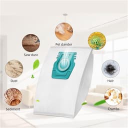 4-delige vervangende stofzuigerzakken, compatibel met Miele Guard L1 S1-serie stofzuigers — thumbnail 3