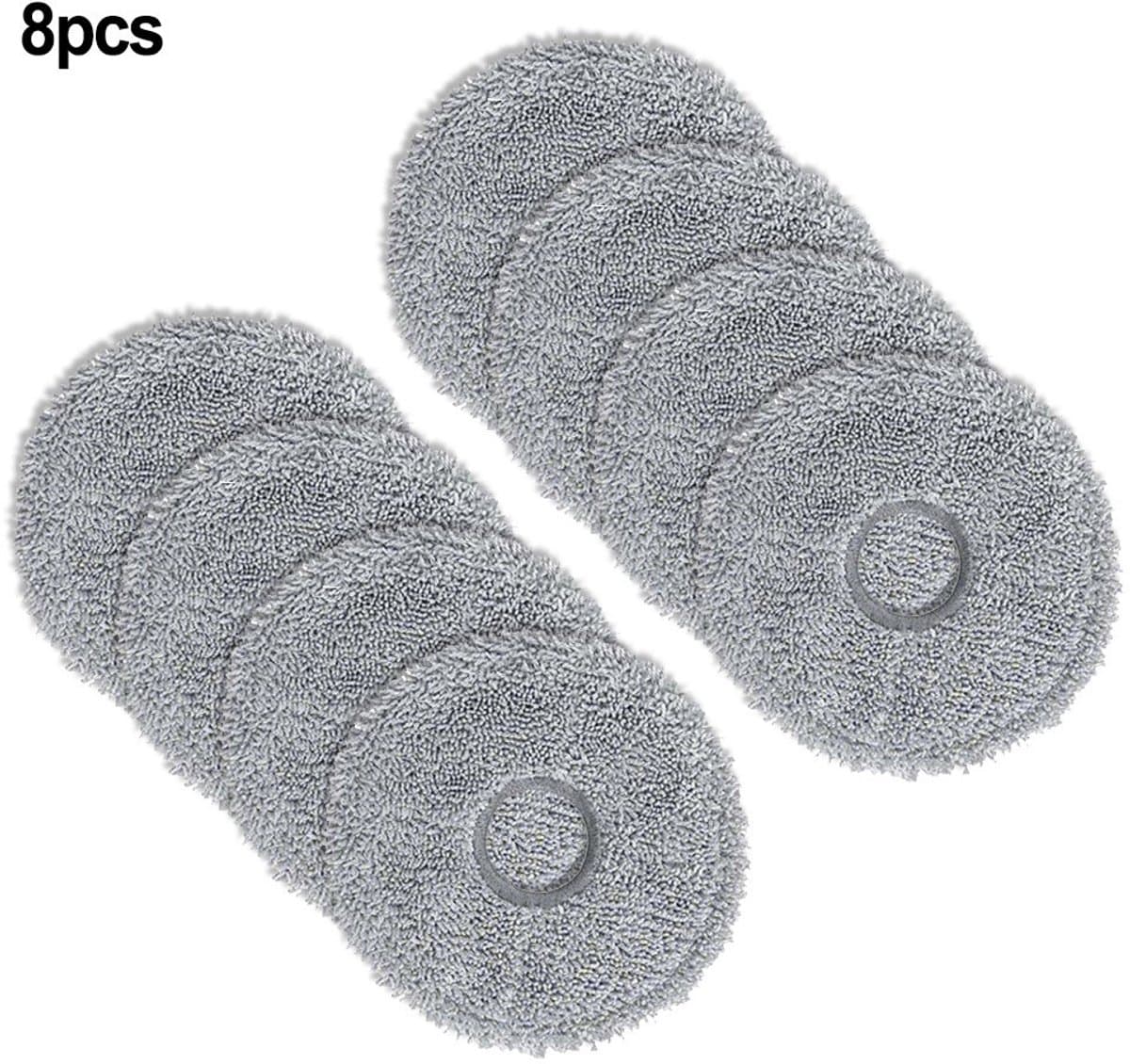Dweilpads - Geschikt voor dreame X10 / S10 Plus / L10S Ultra - Mop Pad - 8stuks Grijs — afbeelding 1