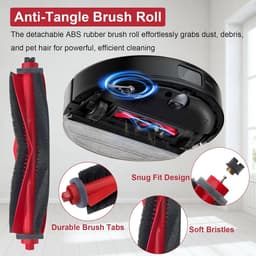 20-delige accessoireset geschikt voor Roborock Q10 S5 / Q10 S5+ / Q10 X5 robotstofzuiger, met hoofdborstel, stofzakken, dweilpads, HEPA-filters en zijborstels — thumbnail 2