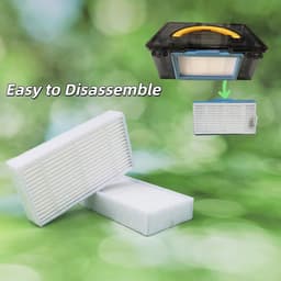 Hepa Vervang Filter Set - geschikt voor ilife x3 - v3 - v3s - v5 - v5s - v5pro - Vervangingsfilterset - Stofzuigerfilter - 8*4*1.5cm - wit - 10 stuks — thumbnail 3