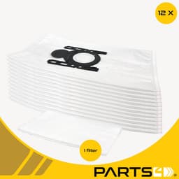 12 Stofzuigerzakken PARTS4® geschikt voor Bosch / Siemens G ALL -incl. 1 filter- | Made in Europe | Passend in o.a. Free'e, Ergomaxx'x, In'genius, Serie 8, Serie 4, SI52, SI69, NR150+ — thumbnail 4