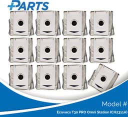 Ecovacs T30 PRO Omni Station (CH2311A) Stofzakken (12 Stuks, Plus.Parts® alternatief voor DDB030031) — thumbnail 1