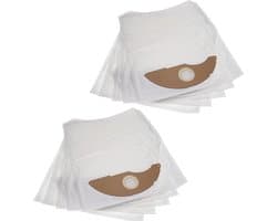 10 Stofzakken, compatibel met Kärcher NT 22/1 Ap L, NT 22/1 Ap Te L stofzuiger, 42 x 26,5 cm, wit