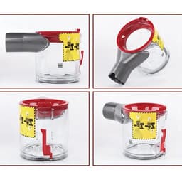 17 Parts – Stofreservoir 0,54L Geschikt voor Dyson V7 & V8 – Compatibel met SV10 & SV11 – Transparante Vervangende Stofcontainer – Reserveonderdeel voor Draadloze Steelstofzuiger – Eenvoudig te Reinigen — thumbnail 4