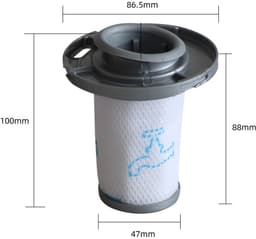 Wasbaar scheidingsfilter voor Rowenta ZR009006 draadloze stofzuiger, wit en grijs ZR009006 — thumbnail 5