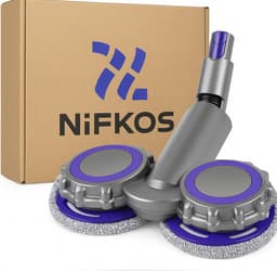 Nifkos Mop Dweil voor Dyson - V10 SLIM & V11 SLIM & V12 SLIM - Nat & Droog - Inclusief 4 Extra Dweilmops — thumbnail 3