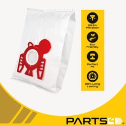 40 Stofzuigerzakken PARTS4® geschikt voor Miele FJM -incl. 4 filters- | Made in Europe | Passend in o.a. Complete C1, Compact C1 & Compact C2, S241, S290, S300, S500, S700, S4 (S4000 > S4999), S6 (S6000 > S6999), 9917710, MI30, NR57+ — thumbnail 5