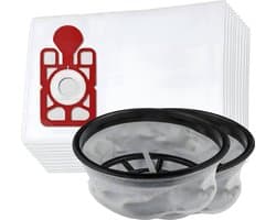 10x Stofzuigerzak en 2x filter set geschikt voor 12" Numatic Henry en Hetty / James - PPR240 - Model NVM-1CH 604015