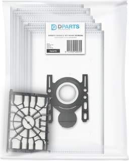 10x Dparts G-ALL stofzuigerzakken en 1 motorfilter geschikt voor Siemens Synchropower - stofzuigzakken en filter - stofzuigerfilter - nr. 00579421 - VZ41FGALL - BBZ41FGALL — thumbnail 2