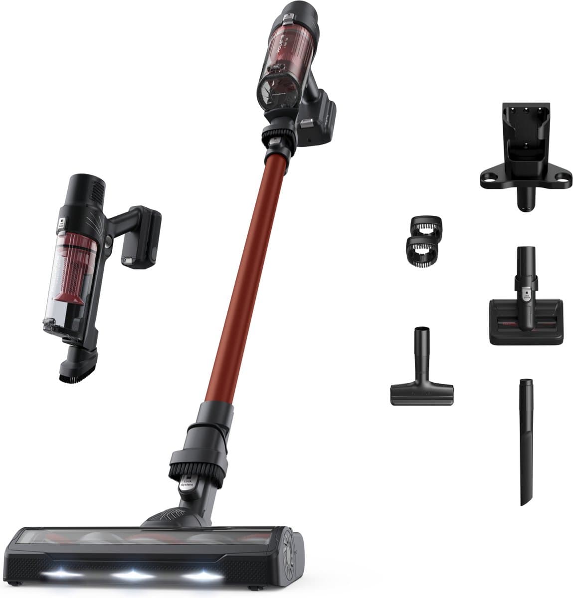 Rowenta X-Pert 7.60 RH6A73 - Steelstofzuiger - Draadloos - Rood - Ultralicht - Inclusief Turbo Borstel - LED verlichting zuigmond zuigmond - 140 W - 45 min. gebruikstijd — afbeelding 1