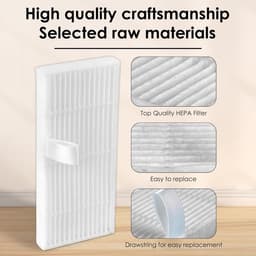 (4 stuks) C20 Omni Vervanging HEPA Filters Geschikt voor Eufy C20 Omni Robot Vacuüm, Filter Kit, Vervangende Onderdelen, Filters Accessoires Kit — thumbnail 2