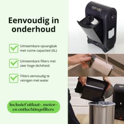 Stofzuiger voor Kapsalons - Hairbuster - Haarstofzuiger - Stofzuiger Barbershop of Salon - Professionele Stofzuiger - 1400W - Inclusief Filters - Nieuwste Model — thumbnail 2