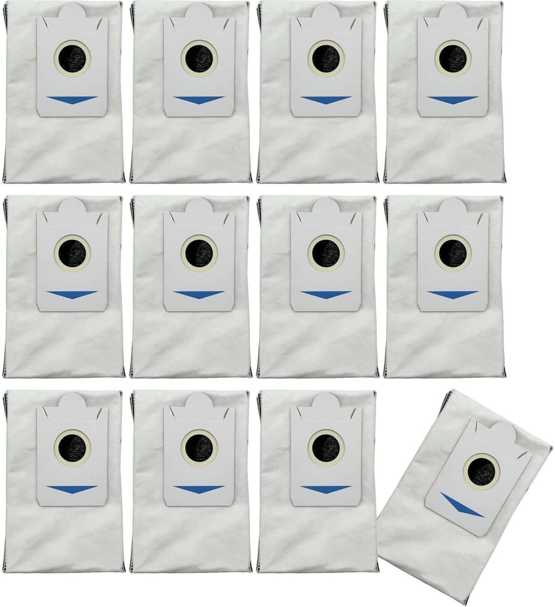 Ecovacs Deebot X2, X5 en T30S Serie Stofzakken (12 Stuks, Plus.Parts® alternatief voor DDB030025) — afbeelding 1