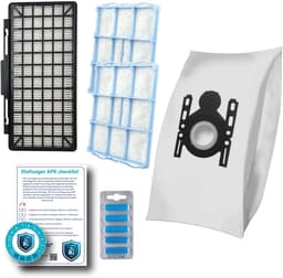 Multaparts® stofzuiger-APK set geschikt voor Siemens M5 & Z5 serie | Complete onderhoudsset met stofzuigerzakken type G-ALL (10 x), motorfilter (2 x), HEPA filter, geursticks (5 x), APK-checklist & APK-sticker | Maak je stofzuiger als nieuw — thumbnail 1
