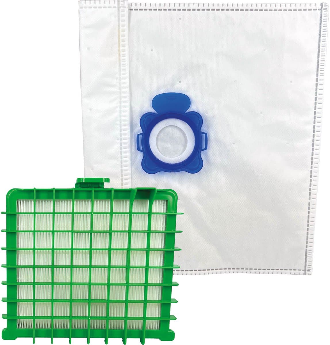 Multaparts® refresh kit geschikt voor Rowenta: stofzuigerzakken (10) + HEPA filter (1) | O.a. geschikt voor Rowenta Silence Force, Silence Force serie, Rowenta X-Trem Power XL | Alternatief voor WB406120 (stofzak) en ZR002901 (HEPA Filter) — afbeelding 1