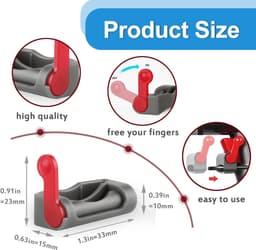 Schakelaar Vergrendeling - 4 Stuks - Geschikt Voor Dyson V15, V10, V11, V8, V7, V6 Absolute/Motorhead/V7 Allergy Hepa - Trigger - Onderdelen Steelstofzuiger - Accessoires - Rood, Grijs — thumbnail 2
