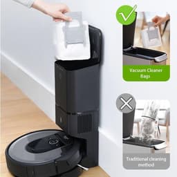 Stofzakken voor Robotstofzuiger 3L - Grote Capaciteit - Vervangingszakken - Stofafzuigstation - Geschikt voor Roborock S7 MaxV Ultra/Q7+ / Q7 Max+ / T8 / Q5+ — thumbnail 2