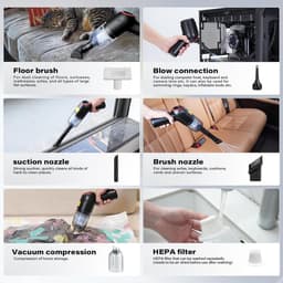 Lexium Kruimeldief snoerloos – Kruimeldief met steel – Nat&Droog – Handstofzuiger – Extreme zuigkracht – Kruimeldief snoerloos – Kruimelzuiger – Jouw ultieme schoonmaakpartner – Kruimelzuiger – Autostofzuiger – Handstofzuiger - Draadloos — thumbnail 3