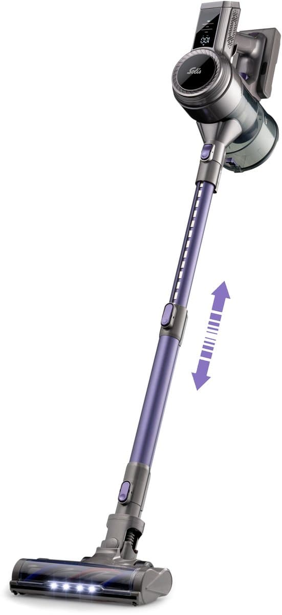 Solis Flexi Vac Cleaner 350 Steelstofzuiger - Stofzuiger zonder zak - Stofzuiger tot 26 kPa zuigkracht - incl Muurbeugel — afbeelding 1