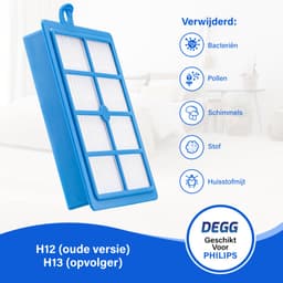 DEGG® - HEPA 13 Filter - Geschikt voor Philips, AEG en Electrolux - Vervangt FC8038 - Stofzuiger filter - 1 STUK(S) — thumbnail 5