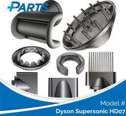 Dyson Supersonic HD07 Opzetstukken/Accessoireset van Plus.Parts® geschikt voor Dyson - 7 delig! — thumbnail 1