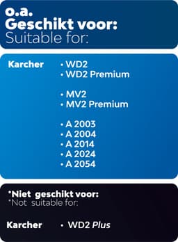10x Dparts stofzuigerzakken geschikt voor Karcher WD2 en MV2 series - nr. 6.904-322.0 — thumbnail 3