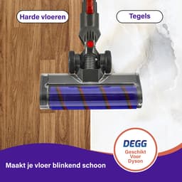 DEGG® - Mondstuk / Parketborstel - Geschikt voor Dyson V7, V8, V10, V11 en V15 - Geschikt als Dyson accessoires / onderdelen - Geschikt voor Dyson stofzuigermondstuk, vloerzuigmond en turbo borstel — thumbnail 4