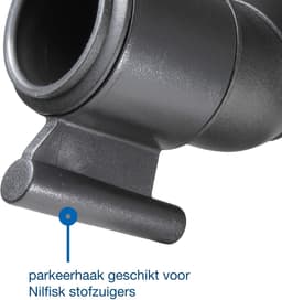 Dparts extra zwenkbare parketborstel geschikt voor Nilfisk - met parkeerhaak - 32mm - Parketzuigmond - Stofzuigerborstel - Zuigmond voor Select Power Extreme One King VP300 — thumbnail 4