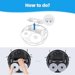 PromoHome Rubberen borstelset Reserveonderdele hoofdborstel Geschikt voor ecovacs Deebot X1/X1e serie OZMO/N10/N8/N5 serie T20/T10/T9/T8/T5/950 serie-Omni Plus Turbo Pro — thumbnail 2