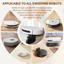 universele drempeloprit voor robotstofzuiger, 68 x 5 cm, voor rolstoel en badkamer, zwart — thumbnail 5