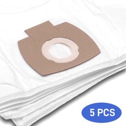 Stofzuigerzak compatibel met 5 zakken met zuigers Makita 446L VC2010L VC2021L VC2511 VC2512L VC3011L - Microvezel non tissée Blanc — thumbnail 1