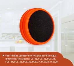 Replacements® filterset geschikt voor Philips Speedpro steelstofzuiger - 8 stuks - FC6721 t/m FC6729 — thumbnail 5