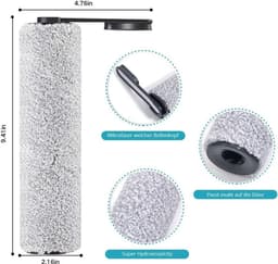 Vervangende borstelrollen en stofzuigerfilters Geschikt voor de Tineco Floor One S5 / Floor One S5 PRO 2 draadloze nat- en droogstofzuiger (S5) (2 borstelrollen + 2 HEPA-filters) — thumbnail 5