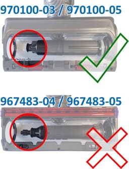Compatibele High Torque Drive Borstel geschikt voor de Dyson V11 Stofzuiger - Stofzuiger zuigmonden — thumbnail 2