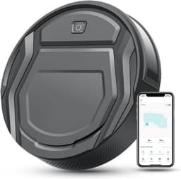 2-in-1 Robotstofzuiger met Laadstation - Met Dweilfunctie (Excl. Dweilaccessoires) - 3.0 Technologie - 120 min. - Robotstofzuigers - Dweilrobot - Huisdieren - Stofzuiger - Spraakbesturing & App - Donkergrijs — thumbnail 1
