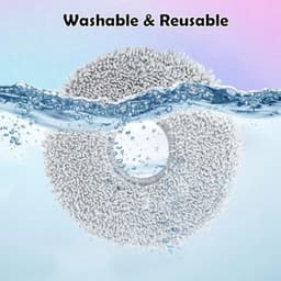 PromoHome 8 Stuks Dweilpads Wasbare en Herbruikbaar Geschikt voor Dreame L10s/L10/L20/X40/L40/X50/L50 Pro Ultra, voor Xiaomi X20 Pro/Max, voor Ecovacs Deebot T30/T50 Pro OMNI — thumbnail 2