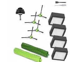 13-delige Accessoiresset - Geschikt voor iRobot Roomba J7 E5 E6 i7 - 2 Hoofdborstel, 4 Filters, 4 Zijborstels, 1 Voorwiel, 1 Reinigingsborstel, 1 Schroevendraaier - Reserveonderdelen