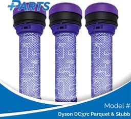 Dyson DC37c Parquet & Stubb Filters (3 Stuks, Plus.Parts® alternatief voor 923413-01) — thumbnail 1