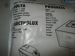 Volta Electrolux Progress stofzuigerzakken EL82 5 stuks + filter — thumbnail 1