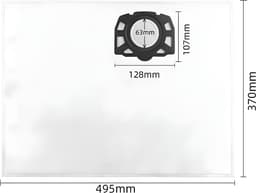 30x Stofzuigerzakken geschikt voor Karcher WD2 Plus, WD3 (Battery), KWD1, KWD2, KWD3, WD3.200 - WD3.800 M - stofzuigzak stofzakken — thumbnail 2