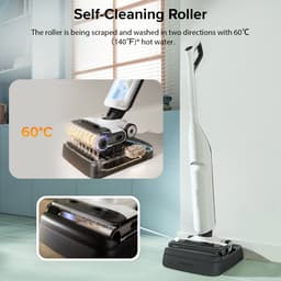 Roborock Flexi stofzuiger-nat en droog vloerreiniger-17000 Pa Suction-Warm Water Zelf Wassend-Hete Lucht Zelf Drogend-1mm Dubbele zijden randreiniging- Werkduur 50min - 160W - Hoover with mopping function — thumbnail 4
