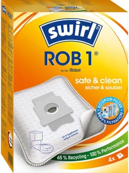Swirl ROB1 stofzuigerzakken geschikt voor iRobot Roomba - 4 stuks — thumbnail 1