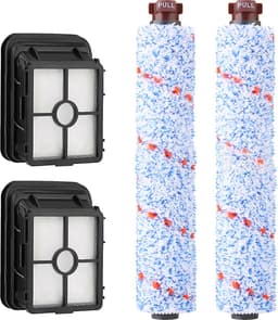 Stofzuiger Borstelrol - HEPA filter - 4 Stuks - Geschikt Voor Bissell Crosswave 17132/2225N/1785/1866F/1868F/1926/2303/2306A/2306/23062/23068 - Vervangende onderdelen — thumbnail 1