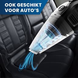 HomeShift Kruimeldief Draadloos - Handstofzuiger - Kruimelzuiger - Nat & Droog - Incl. 5 opzetstukken en 2 HEPA filters - Zwart — thumbnail 2