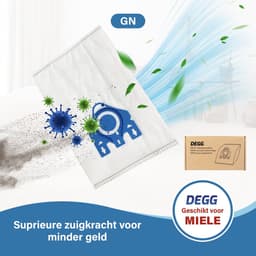 DEGG® Stofzuigerzakken - geschikt voor Miele GN - Premium kwaliteit - Geschikt voor Miele complete C2, C3 en C1 classic - Voordeelverpakking - 20 STUK(S) — thumbnail 2
