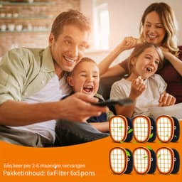 Dutchers® 6-delige Filtersset Geschikt voor Philips SpeedPro Max & Max Aqua series – Wasbare filters - HEPA13 stofzuigerfilter - Duurzaam — thumbnail 5