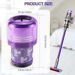 Filters geschikt voor Dyson V12 stofzuiger, geschikt voor Dyson V12 Origin, V12 Detect Slim, V12 Slim+ (2 stuks) — thumbnail 3